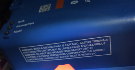 Battery chargers aboard M.Y. Dreamworld