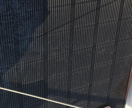 Solar panels aboard M.Y. Dreamworld
