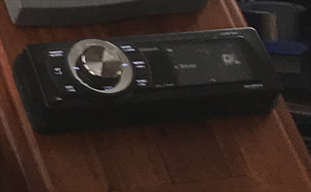 Stereo aboard M.Y. Dreamworld