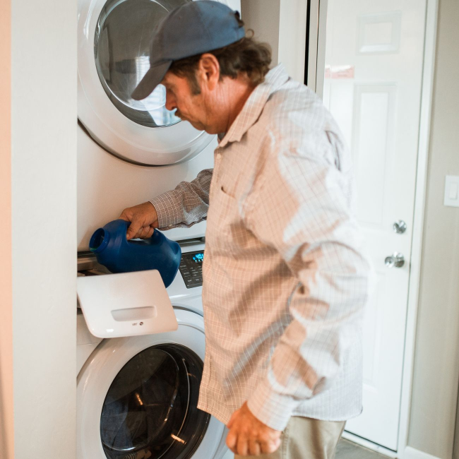 Tumble dryer aboard M.Y. Dreamworld