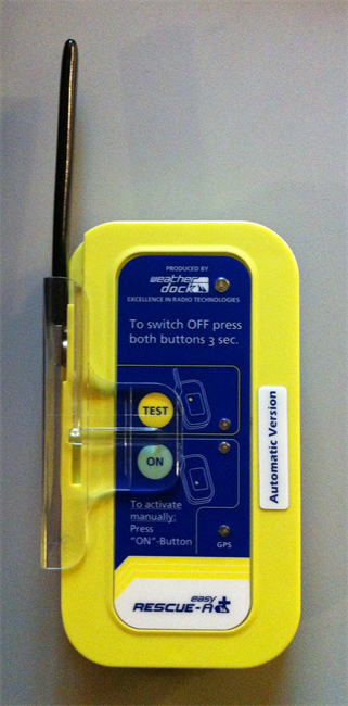 Personal AIS rescue beacon